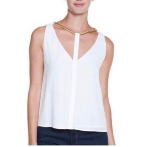 NWT BCBGMAXAZRIA NYDIA off white top blouse